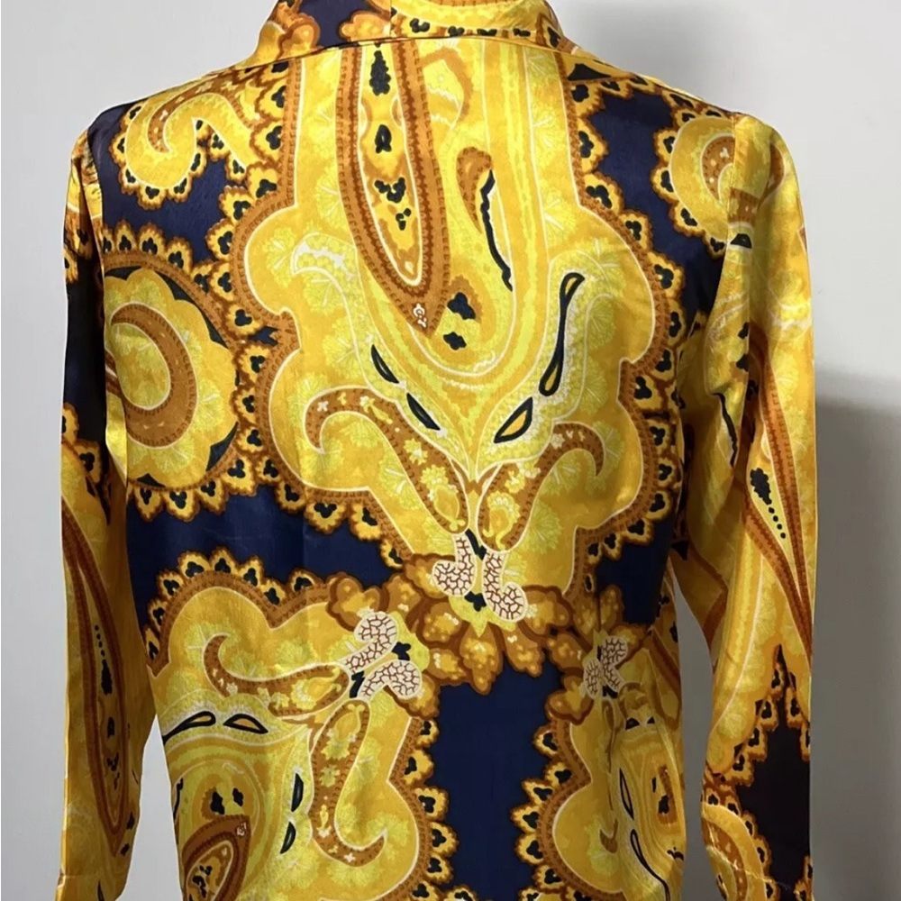 Vintage paisley blouse m - Picture 2 of 3